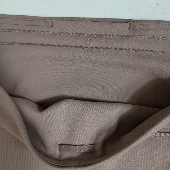 Lululemon Wunder Train Ribbed High Rise Tight Size 14 Taupetastic 25" New - Picture 8 of 14